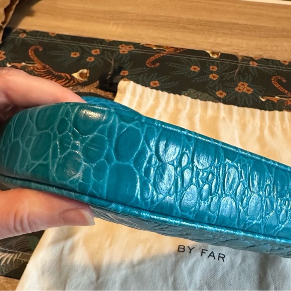 By Far Rachel Bag in Croc Embossed Azur, NWT - Picture 14 of 14